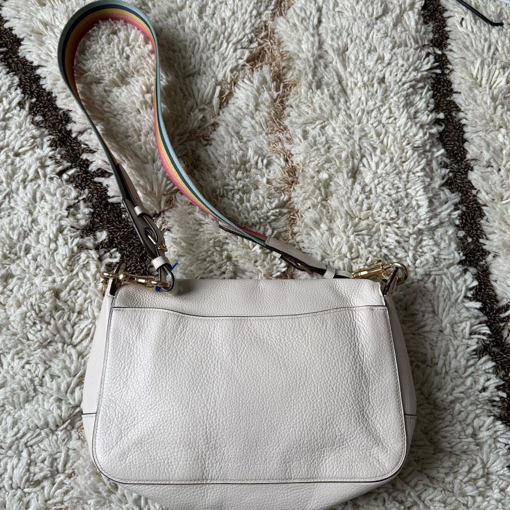 Coach F72703 Leather Jes Messenger Crossbody Bag in Chalk - Picture 4 of 14